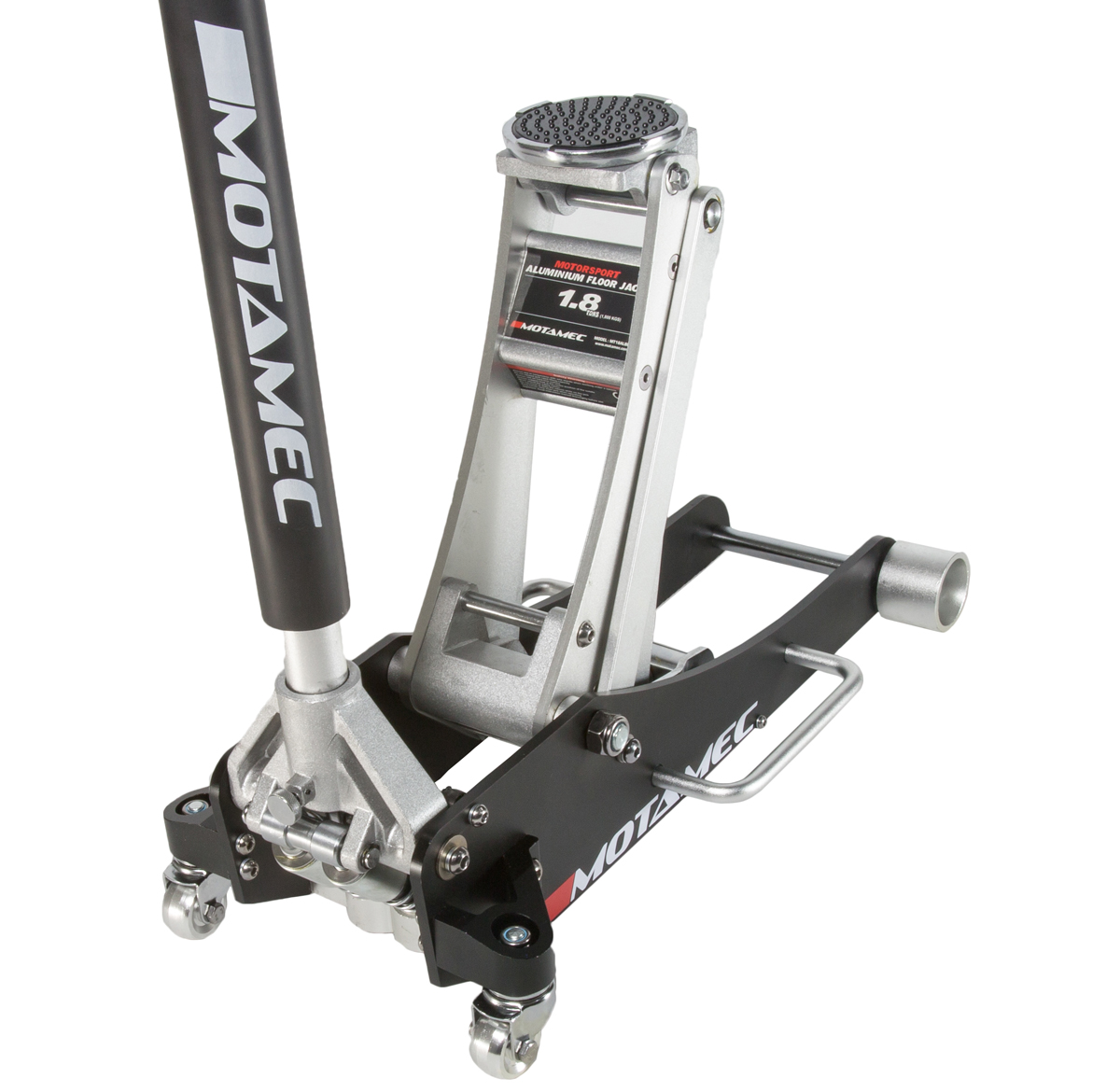 Motamec Alloy Trolley Jack 1.8 Tonne Low Entry Rocket Lift Aluminium